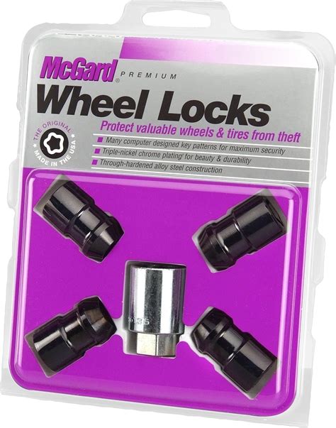 Mcgard 24026 Chromeblack Cone Seat Wheel Locks M12 X 15 Thread Size Set Of 4 Wheel Locks