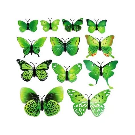 Mariposas Decorativas 3d Para Pared X12 Cuotas Sin Interés