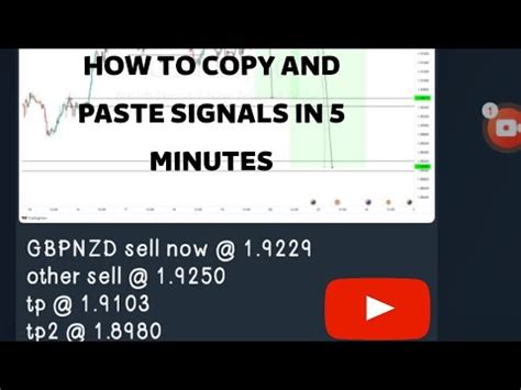 Learn How To Copy And Paste Forex Signals In Less Than Minutes Youtube