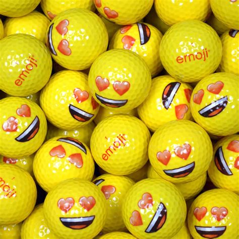 Emoji Heart Eyes Golf Balls - MailOrderGolf - Cheap Golf Balls