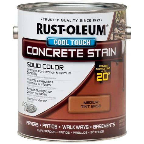 Rust Oleum 1 Gal Concrete Stain Cool Touch Medium Tint Base 266539