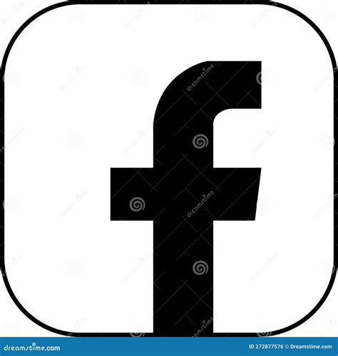 Facebook Logo. Realistic Social Media Icon Logotype Vector. Meta Fb ...