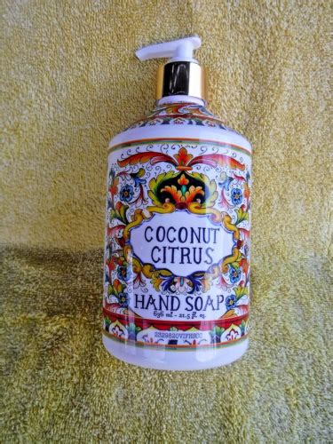 NEW VILLA FLORA COCONUT CITRUS 21 5 OZ 636 ML HAND SOAP FLORAL