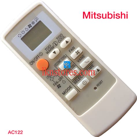 MITSUBISHI AC AIR CONDITION REMOTE COMPATIBLE AC122 | LKNSTORES