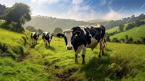 Premium Ai Image Photo Of Cows Lying Down On The Grass With Beautiful