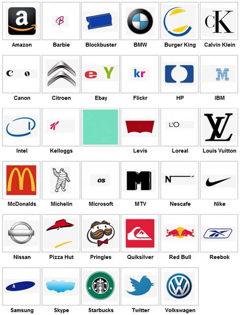 Logo Quiz Answers Level 1 - Games-Answers.com