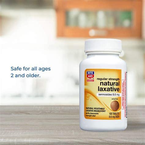 Buy Rite Aid Vegetable Laxative Senna Tablets 8 6 Mg 100 Count