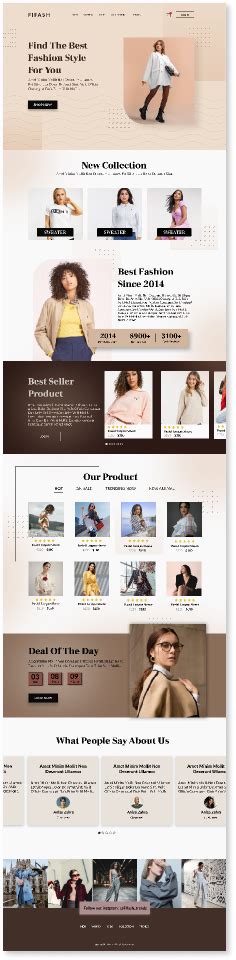 Landing Page Fashion Ecommerce Figma