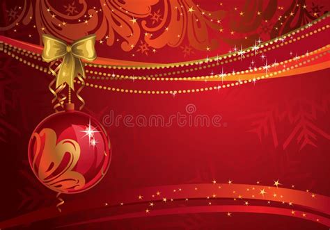 Red Christmas backdrop stock vector. Illustration of garland - 16279509