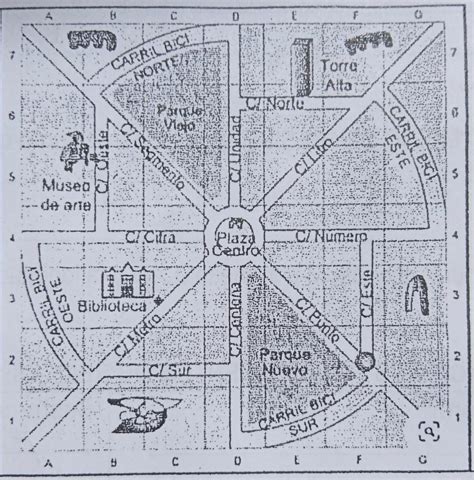 Observa El Mapa De La Cuidad E Identifica Calles Que Sean Paralelas