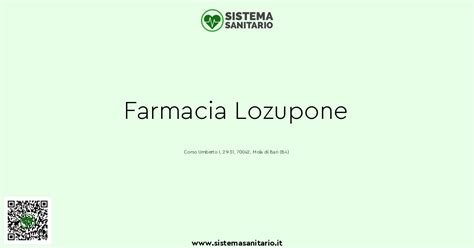 Farmacia Lozupone A Mola Di Bari Ba Sistemasanitario It