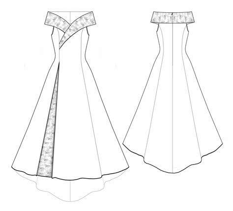 Wedding Dress - Sewing Pattern #5530. Made-to-measure sewing pattern from Lekala with free ...