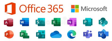 Microsoft Office 365 Icons Stock Illustrations – 17 Microsoft Office ...