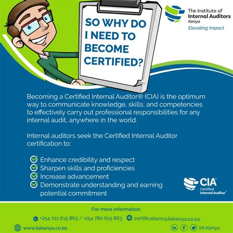 Institute Of Internal Auditors Kenya Iia Kenya On Linkedin Becoming A Certified Internal