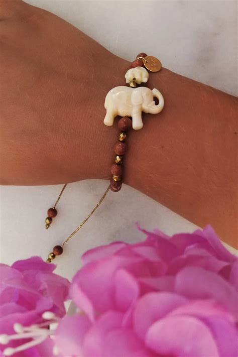 Elephant Beaded Bracelet Mama Daughter Bracelet Mothers Etsy