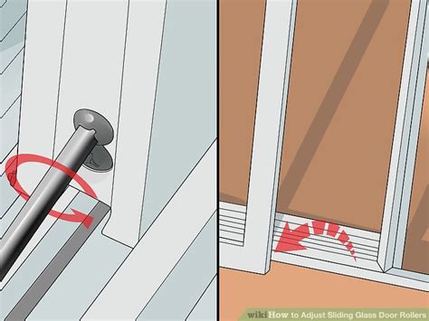 3 Ways to Adjust Sliding Glass Door Rollers - wikiHow