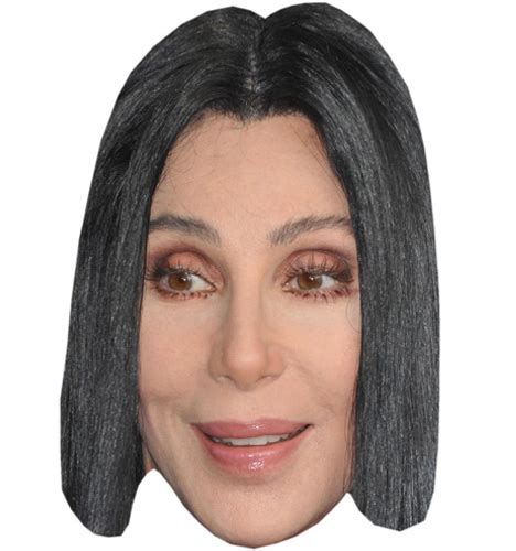 Cher Vip Celebrity Cardboard Cutout Face Mask