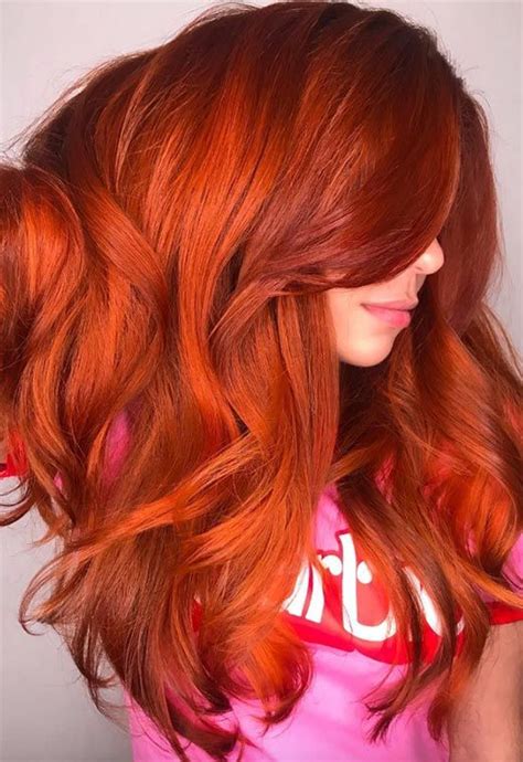 red orange hair colour - Yee Hales