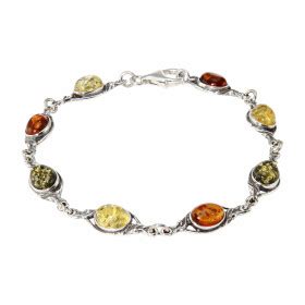 Bracelet Ambre Bijoux Argent et Ambre Véritable