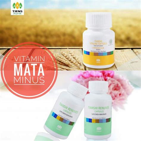 Jual Vitamin Mata Minus Silinder Plus Supplement Tiens