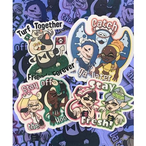 Splatoon Idol Stickers Etsy