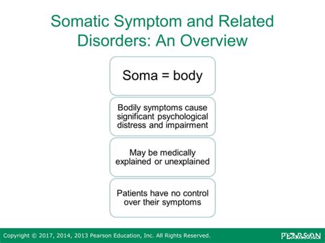 Somatic Symptom And Dissociative Disorders Ppt