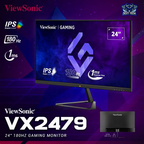 Jual ViewSonic VX2479 HD PRO 24 FHD IPS 180Hz 1ms HDR10 Gaming Monitor