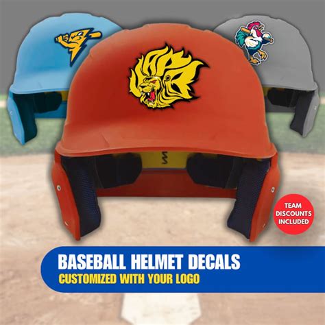 Custom Baseball Helmet Decals Softball Helmet Stickers Team Helmet ...