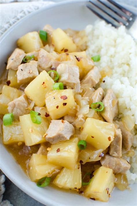 Paleo Pork Pineapple Stir Fry Picture - Food Fanatic