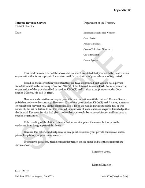 Sample Letter To Irs Free Printable Documents