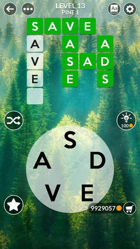 Wordscapes Level 13 Answers Doors Geek