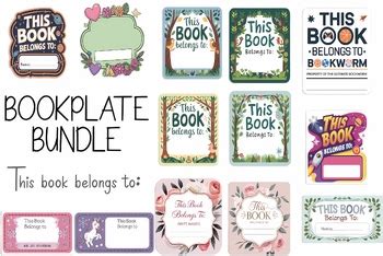 O Que Significa This Book Belongs To Em Português - This Book Belongs To Labels Printable High Resolution Colour Tags PDF