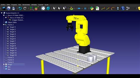 Simulación De Robot Fanuc Con Robodk Youtube