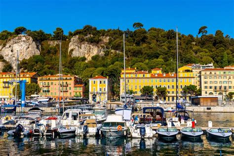 Nice Port With Yachts Boats And Pierces In Port And Yacht Marina