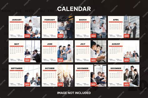 Premium PSD | Business corporate calendar