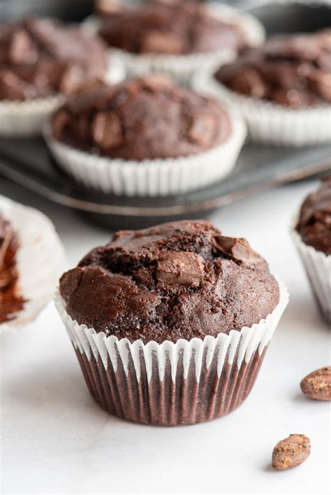 Double Chocolate Espresso Muffins Recipe The Gourmet Larder