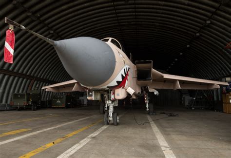 A RAF Tornado GR4 was given the iconic Gulf War ‘desert pink’ paint ...