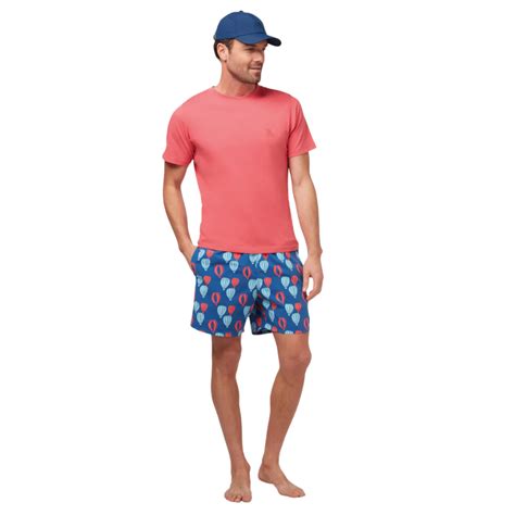 Tom And Teddy Balloons Mens Swim Shorts Balrb Red Blue Ocean Paradise