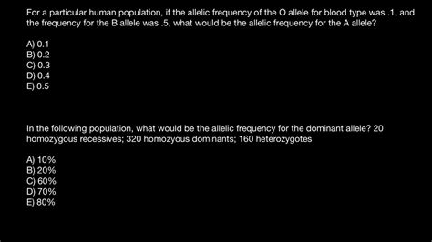 How To Find Allele Frequency With Examples Youtube