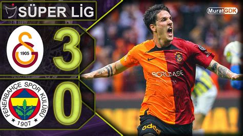 GALATASARAY 3 0 FENERBAHÇE ŞAMPİYON UN ZANIOLO SU VAR SÜPER LİG 37