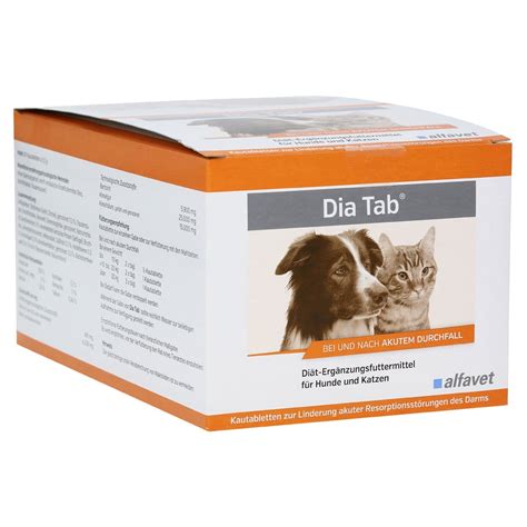 DIA TAB Kautabletten F Hunde Katzen 60x5 5 Gramm Medpex