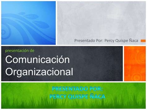 Comunicaci N Organizacional Diapositivas Ppt