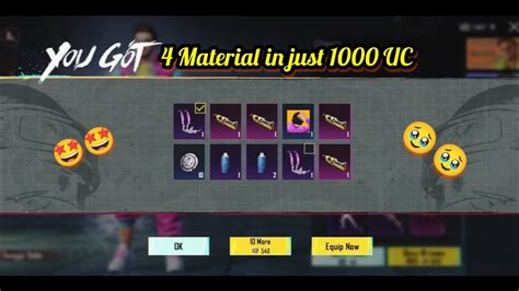 Got 4 Material In Just 1000 UC Luckiest RS Crate Opening