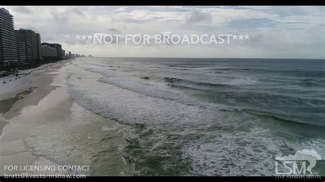 10 9 18 Panama City Beach Fl Drone Shots Of Increasing Surf Ahead Of Hurricane Michael Youtube