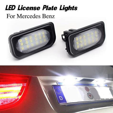 Pcs For Mercedes Benz C Clk Class W C W Canbus Led License