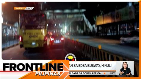 Motoristang Dumaan Sa EDSA Busway Hinuli Frontline Pilipinas YouTube