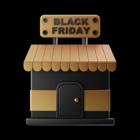 Premium Photo Premium Black Friday Icon 3d Rendering On Isolated