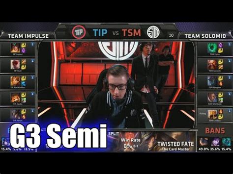 Tsm Vs Team Impulse Game Semi Finals S Na Lcs Spring Playoffs