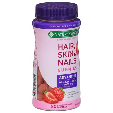 Gummies Biotine Nature S Bounty Cheveux Cheveux Et Ongles Dakar