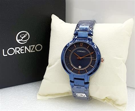 Jam Tangan Wanita Lorenzo R Original Stainless Tanggal Aktif